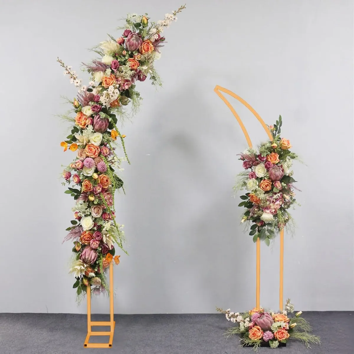 Wedding Arch Stand Metal Moon Shape Garden - Image 4