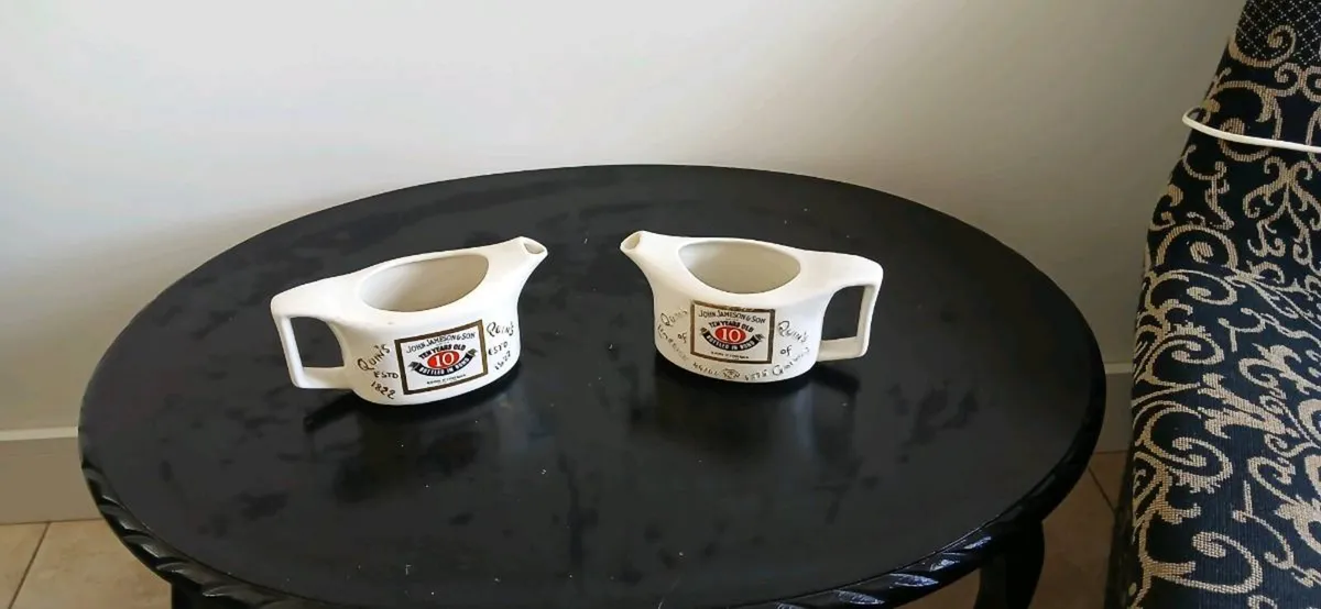 2 old jameson whiskey jugs - Image 1