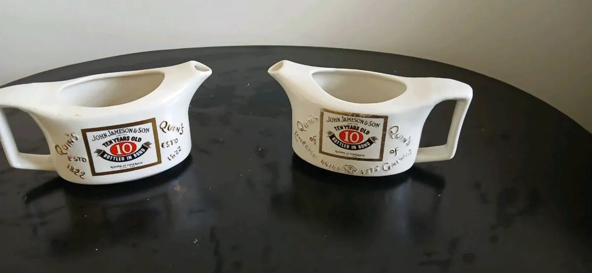 2 old jameson whiskey jugs - Image 2