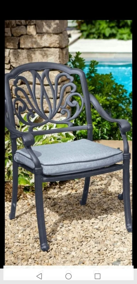 **SALE** Brand New Antique Grey Cast Alum 6 Seater - Image 2