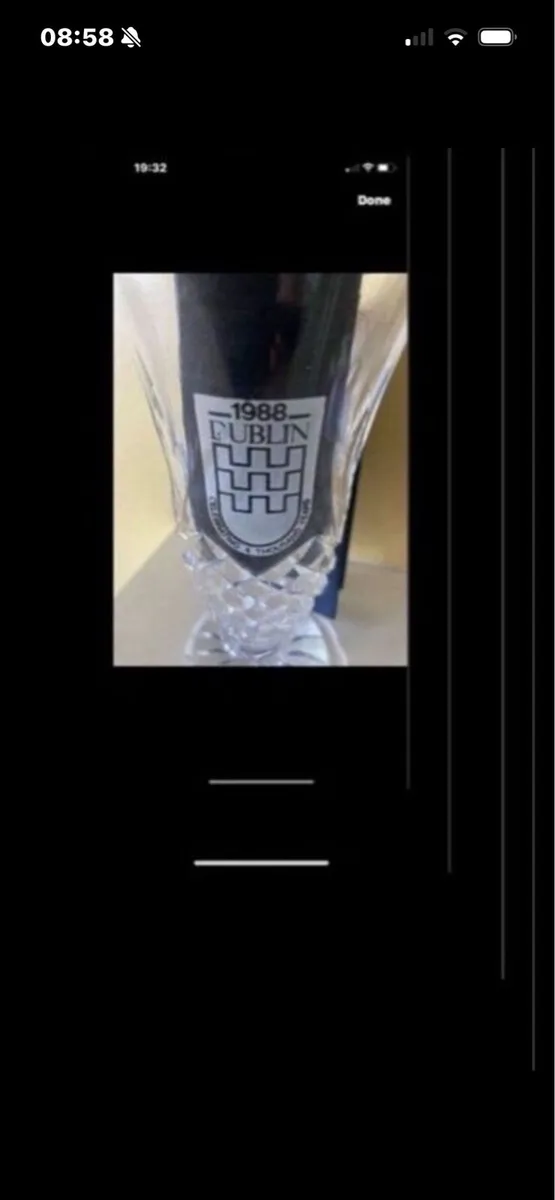 Rare Dublin Millennium Crystal Vase - Image 1