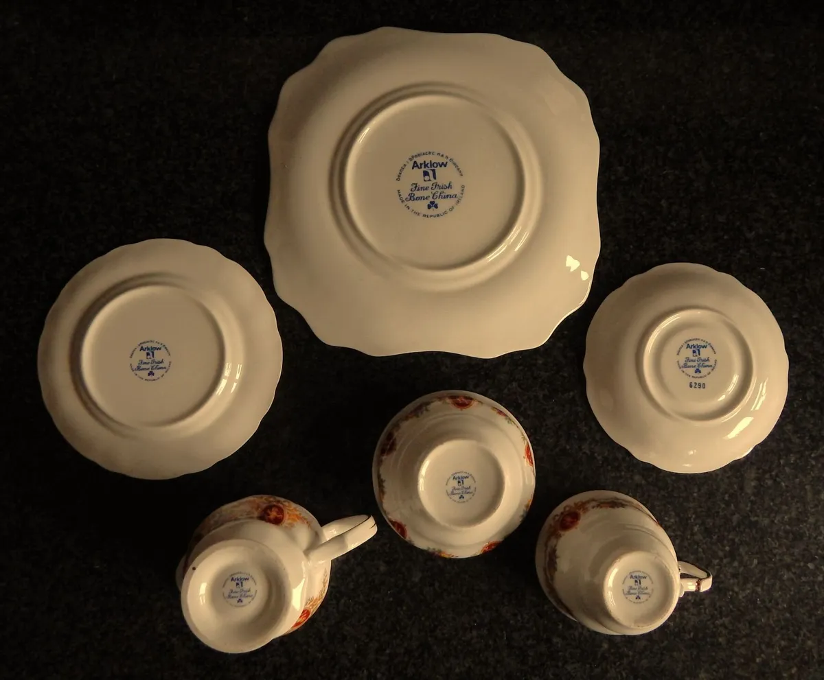 18 Pieces Vintage Arklow Pottery Tea Set - Image 4