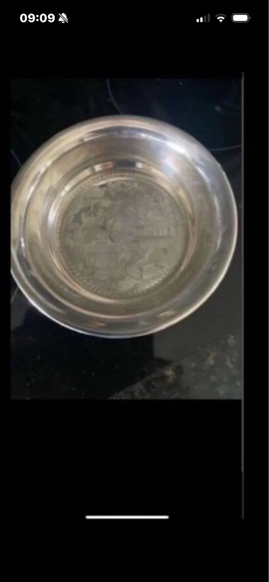 Silver plate Wine Bottle Coaster - Image 2