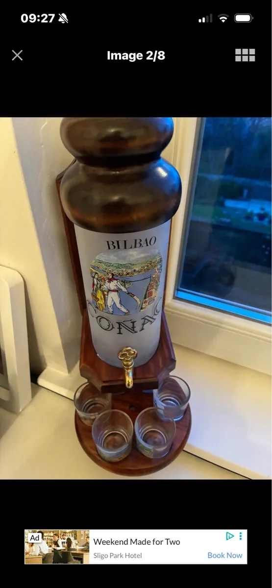 Wry Rare Timber & Glass Conac Decanter set - Image 3
