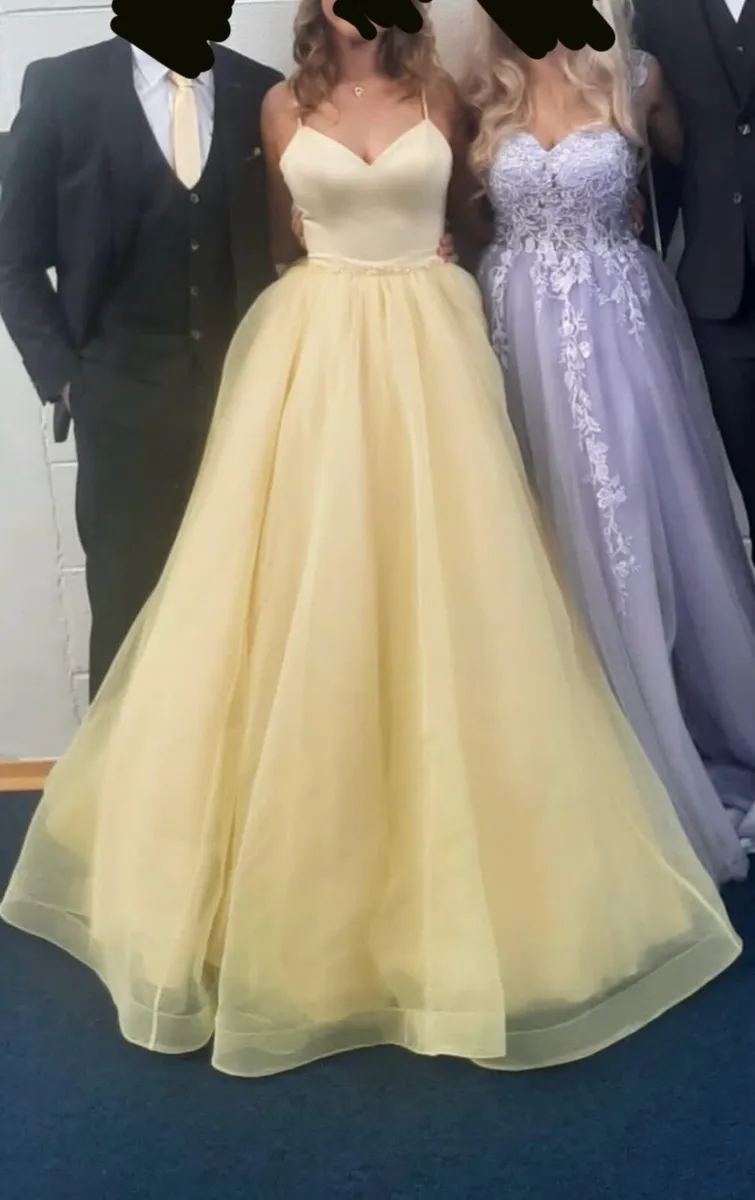 Yellow debs dress - Image 3