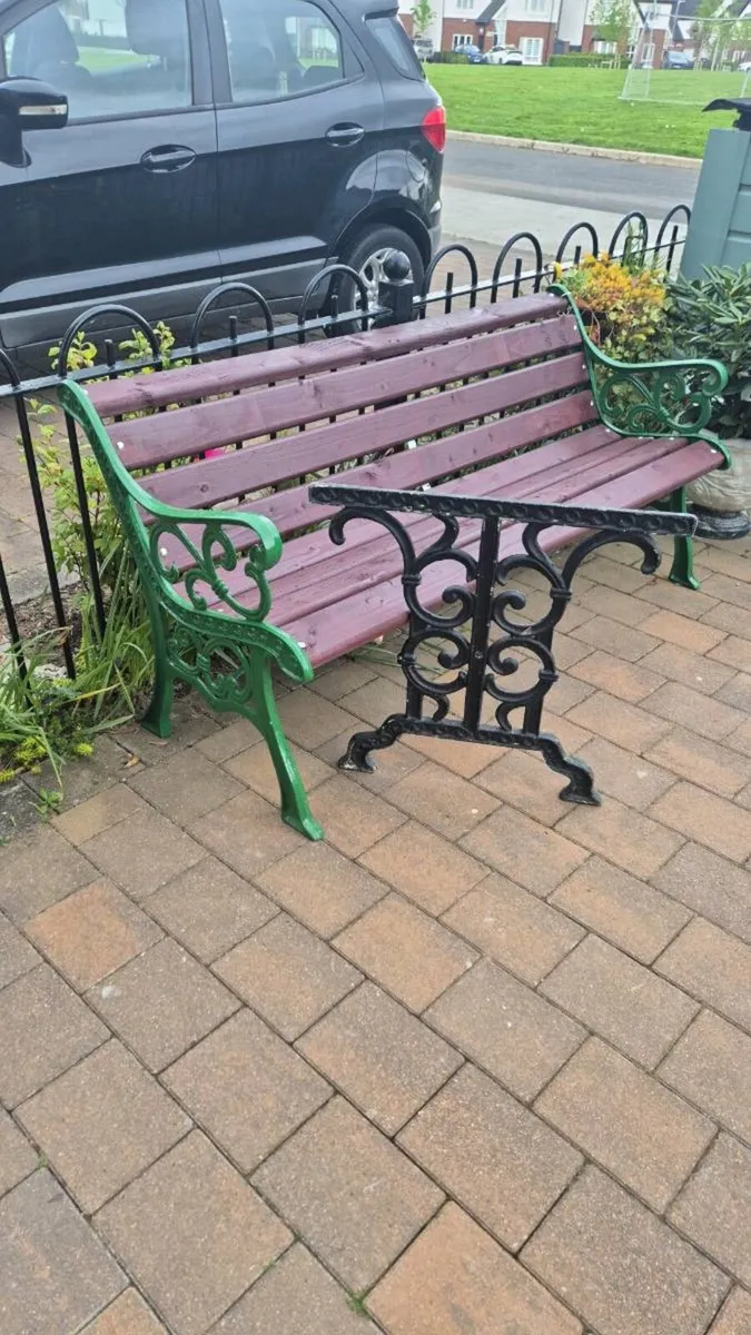 Garden bench cast iron bistro furniture - Image 4