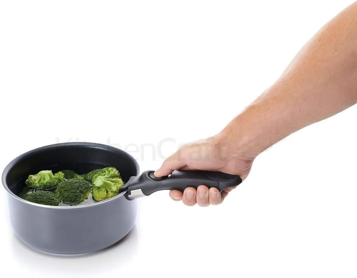 Smart Space 3 Piece Non-Stick Induction Saucepan - Image 2
