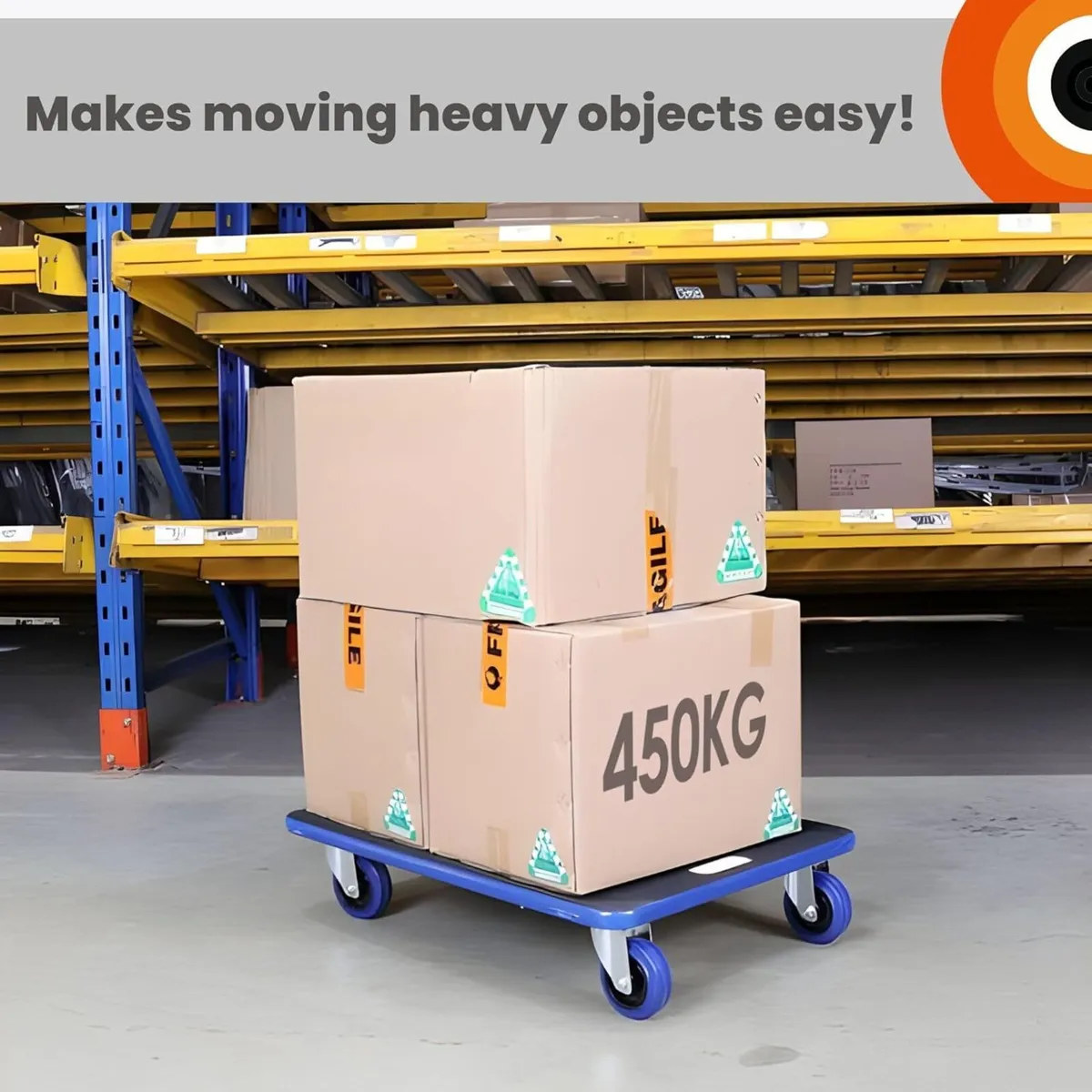 Move-It Transport Roller Dolly 450kg Load - Image 2