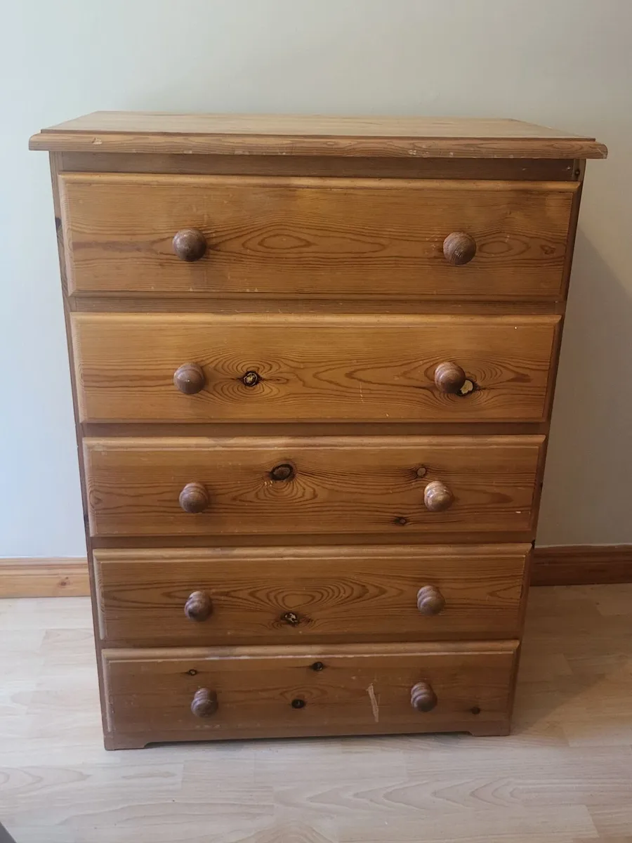 Pine Chest of Drawers - Image 1