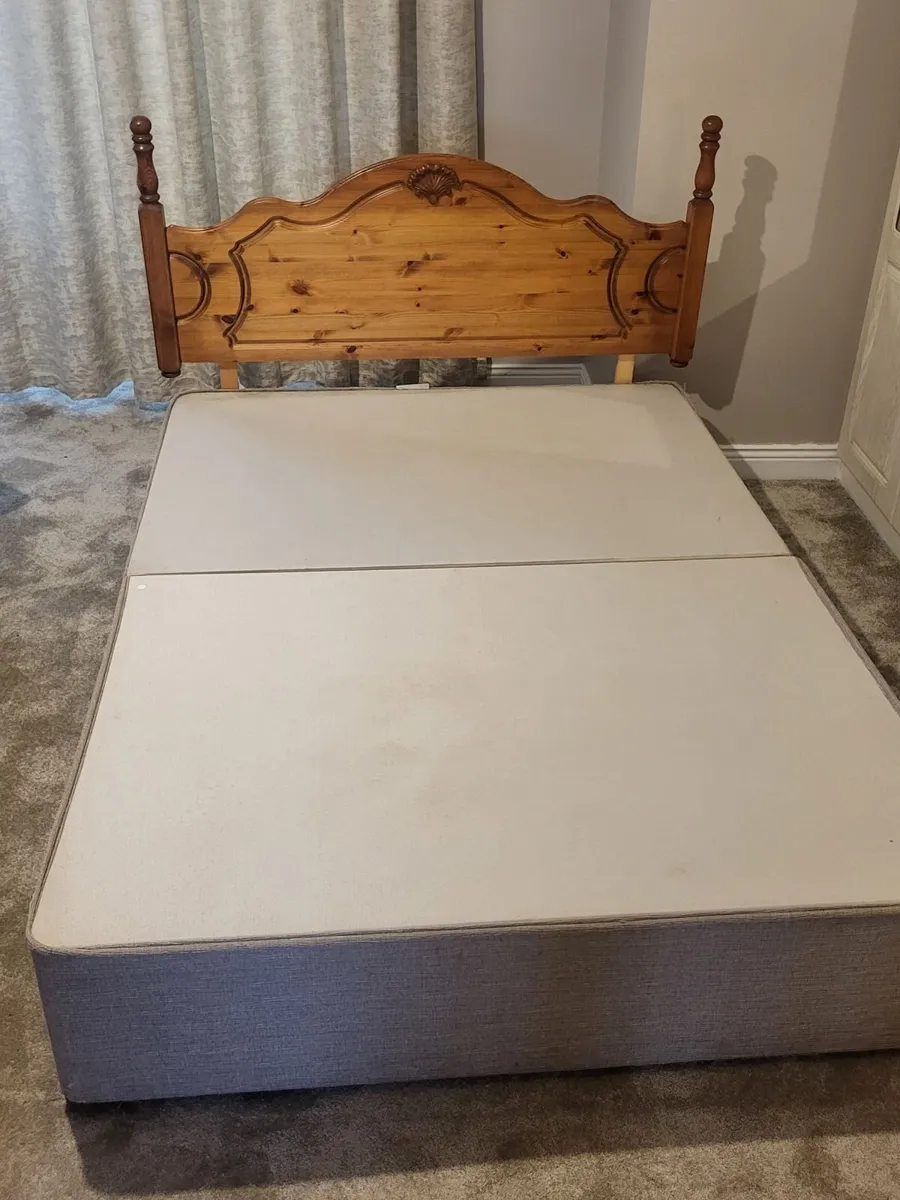 Double Headboard and Base - Image 1