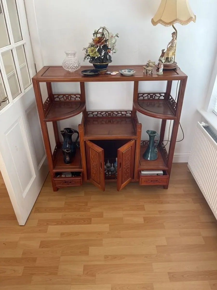 Solid Rosewood Display Cabinet/ Drinks Cabinet - 20% off - Image 2