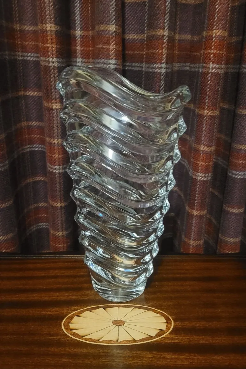 Galway Crystal 13  Inches Height Vase - Image 1