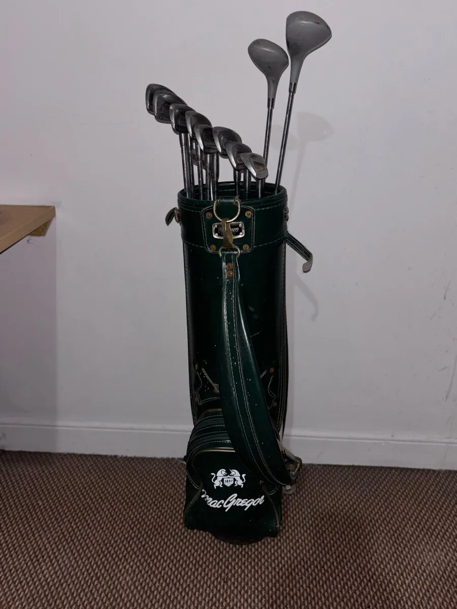 Vintage Golf Set Classic Bag, Irons & Woods - Image 1