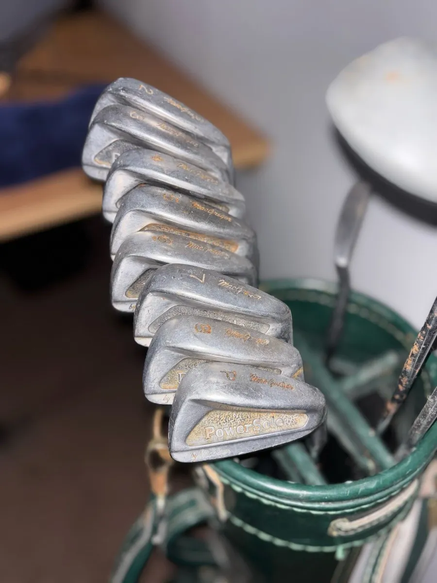 Vintage Golf Set Classic Bag, Irons & Woods - Image 3
