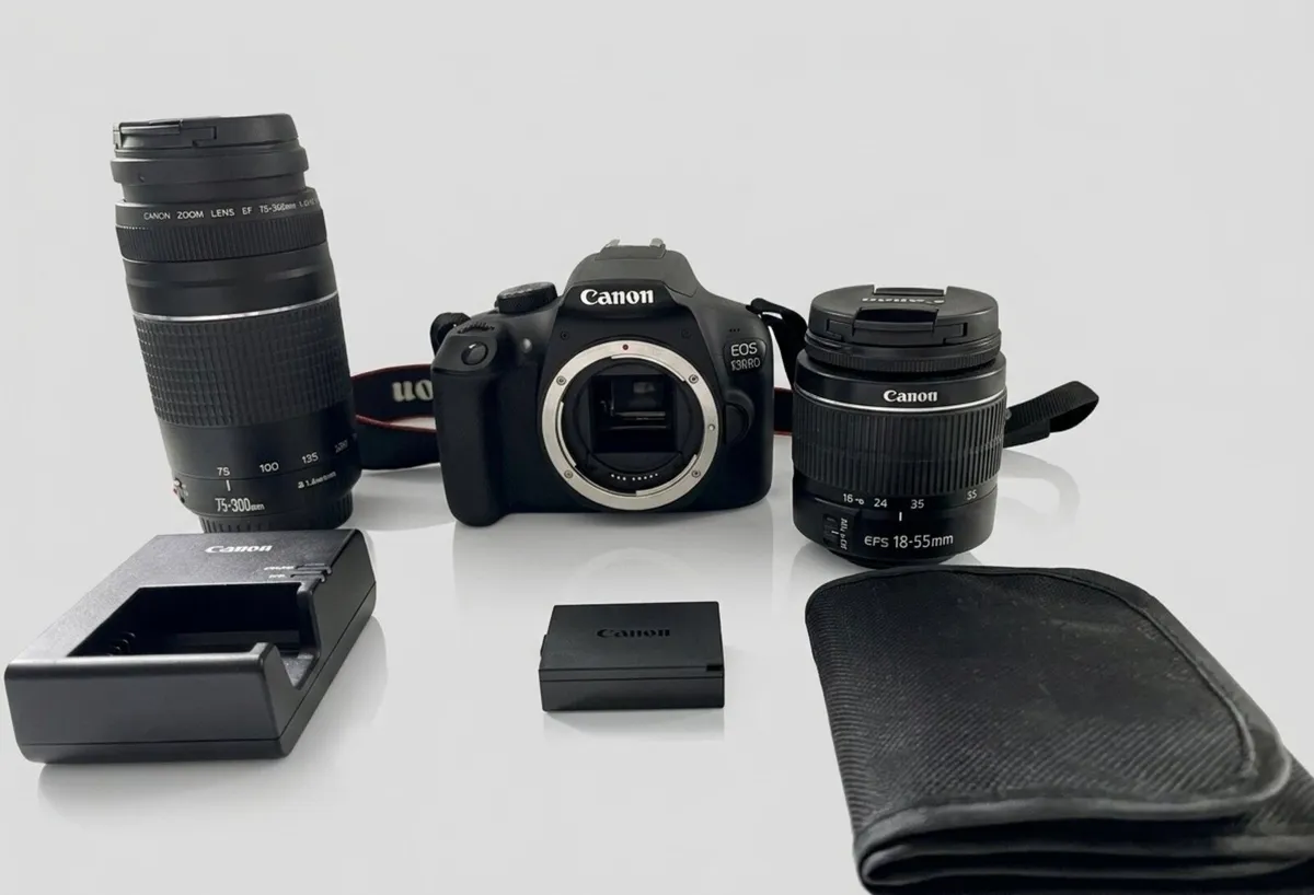 Canon 1300D DSLR Kit - 2 Lenses, Filters & Bag - Image 3