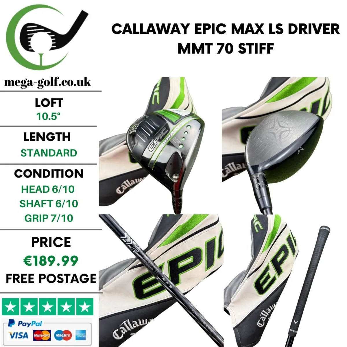 Callaway Epic Max Ls Driver / 10.5° / MMT 70 Stiff - Image 1