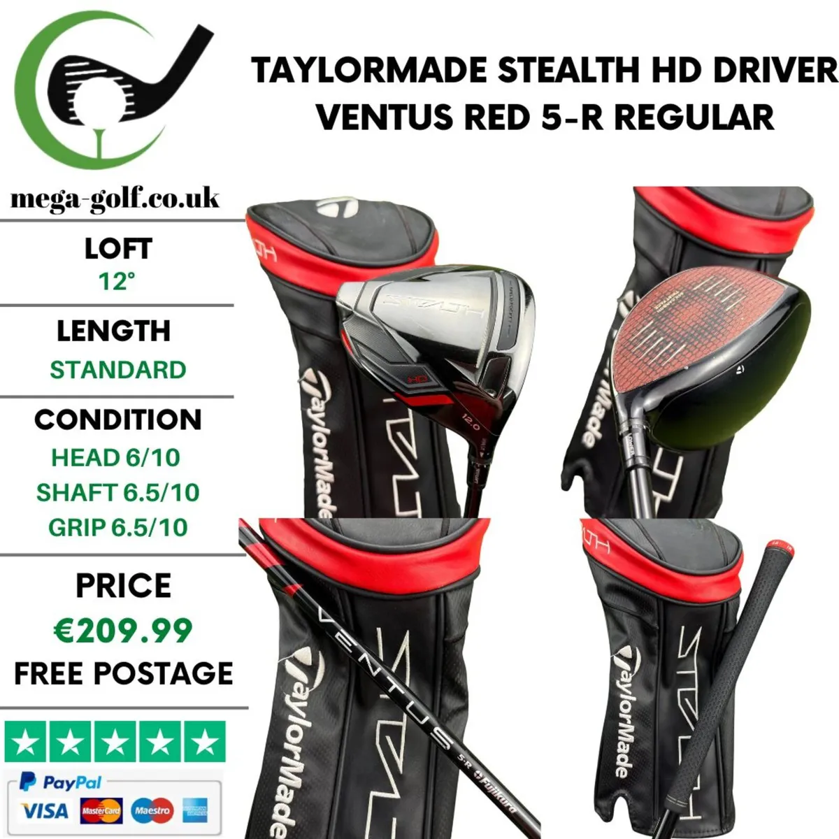 Taylormade Stealth HD Driver / 12° / Regular - Image 1