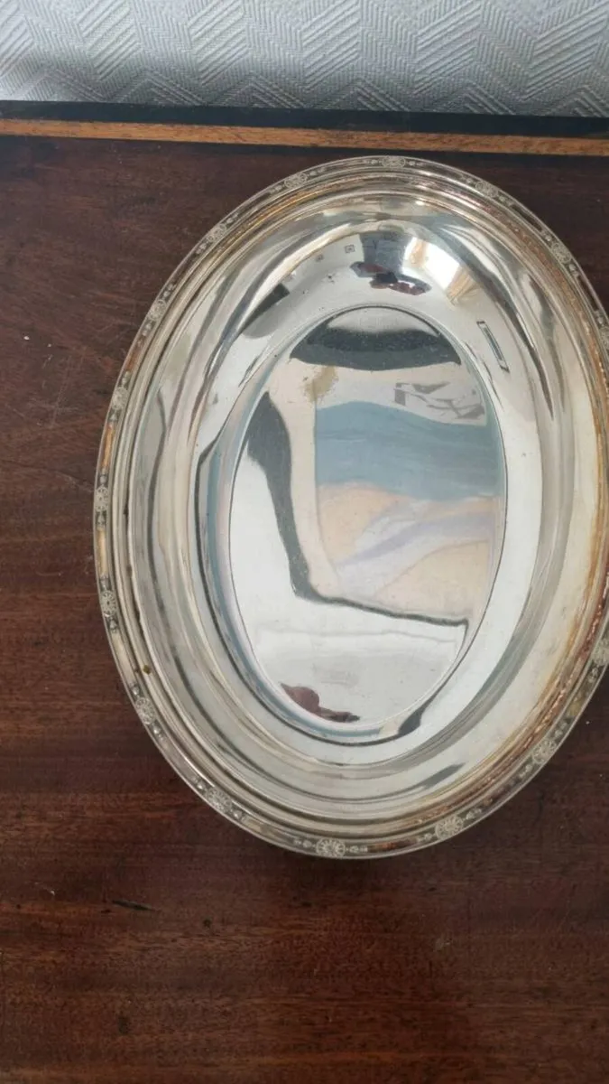 Collection of Silver Serving Dinnerware - Image 2