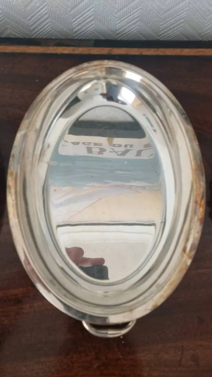 Collection of Silver Serving Dinnerware - Image 3
