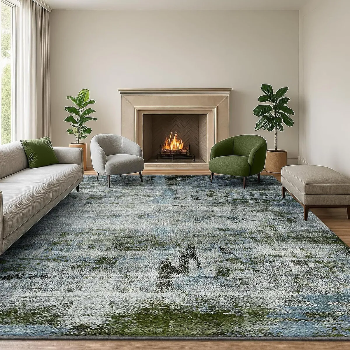 Living Room Rug 160x230 cm Large Non-Slip - Image 1