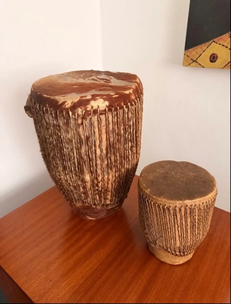 Vintage African Drums - Image 1