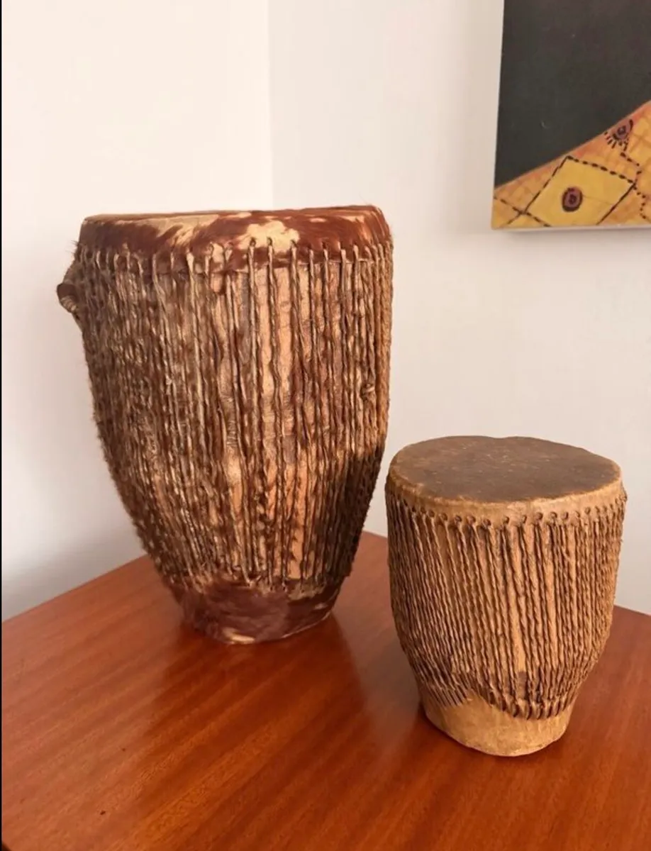 Vintage African Drums - Image 4