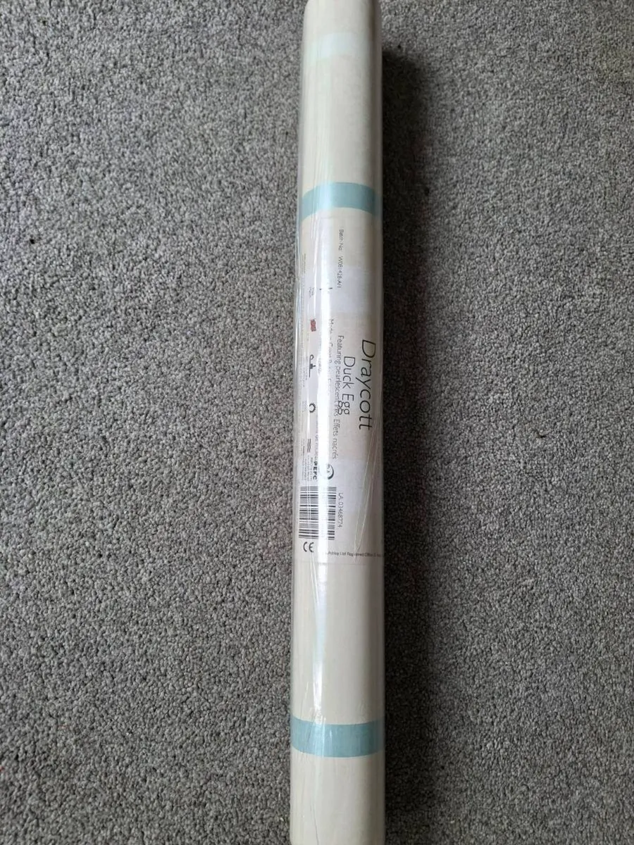 Laura Ashley Wallpaper Draycott Duck Egg - Image 1