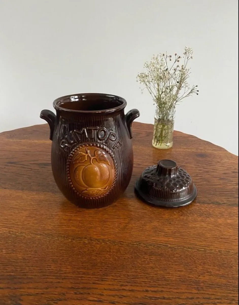 Vintage West German Jar with Lid - Image 2