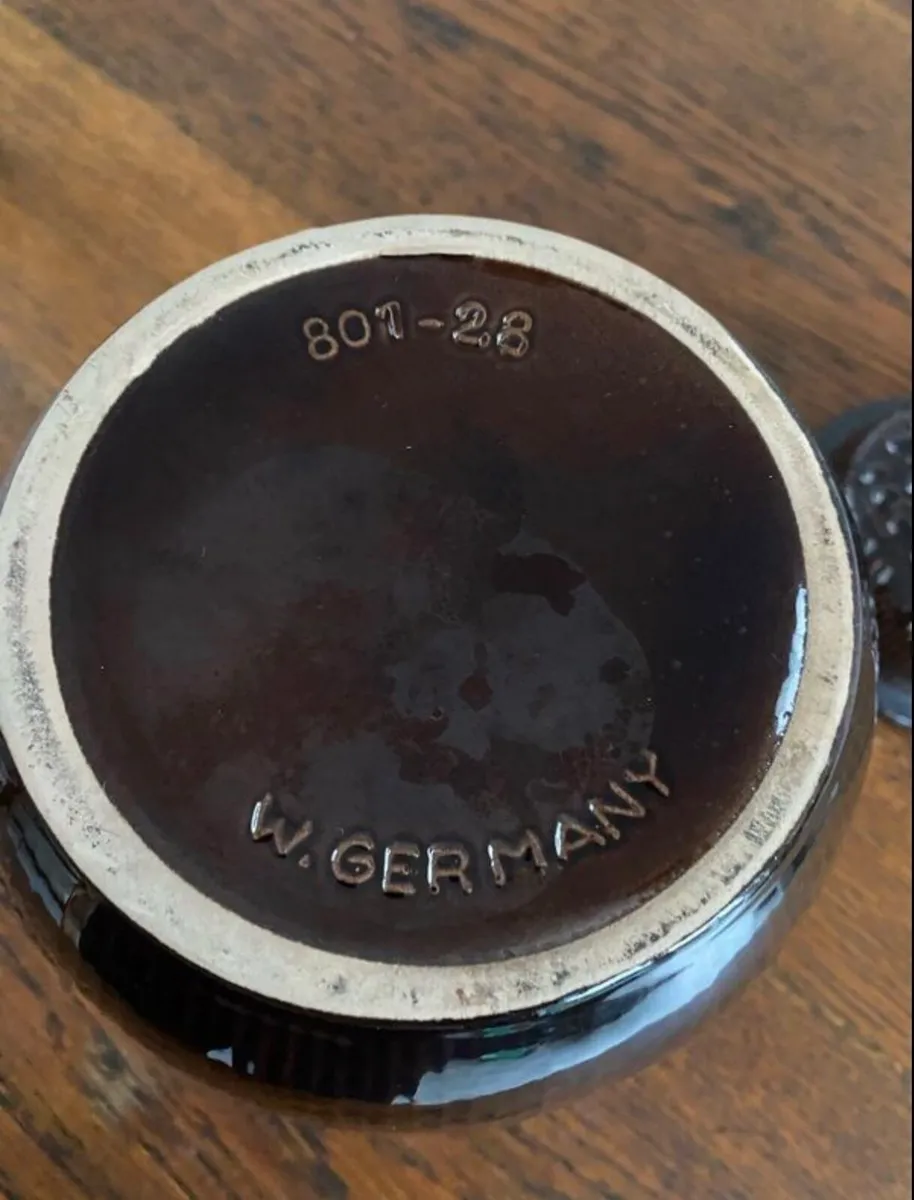 Vintage West German Jar with Lid - Image 3