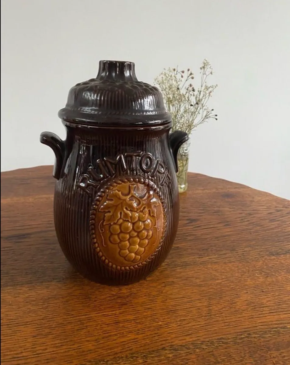 Vintage West German Jar with Lid - Image 4