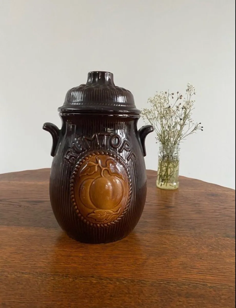 Vintage West German Jar with Lid - Image 1