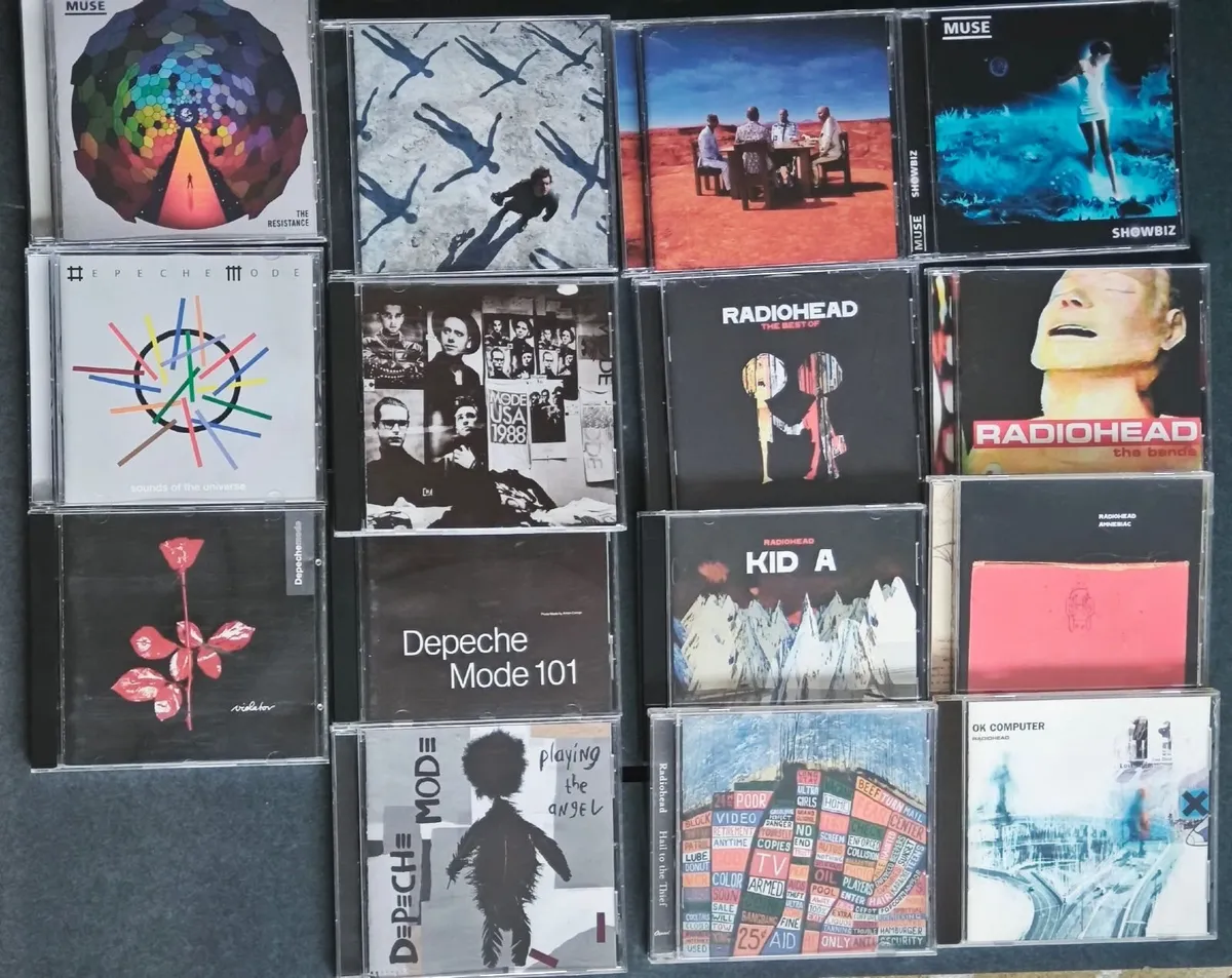 Radiohead, Muse, Depeche Mode CDs