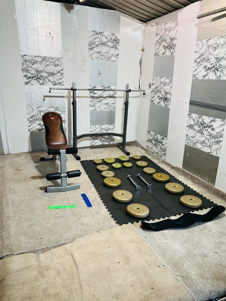 WEIGHTS BARBELL DUMBBELLS RACK BEMCH MATS - Image 3