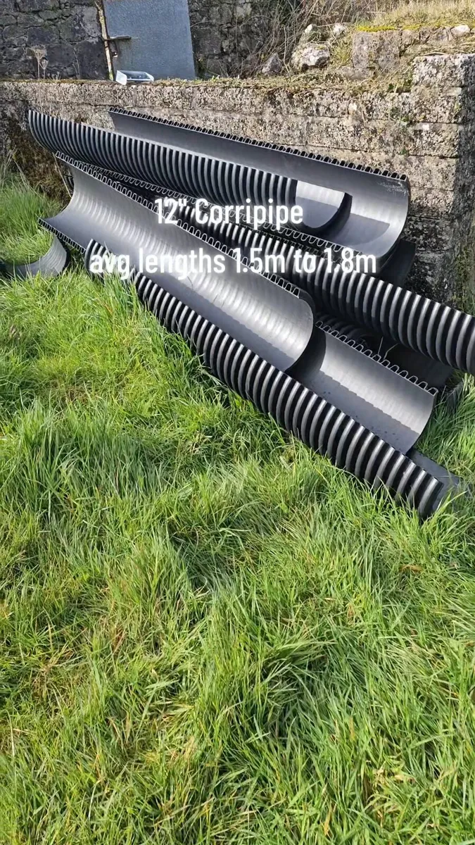 12" corripipe half's 6ft lengths - Image 1