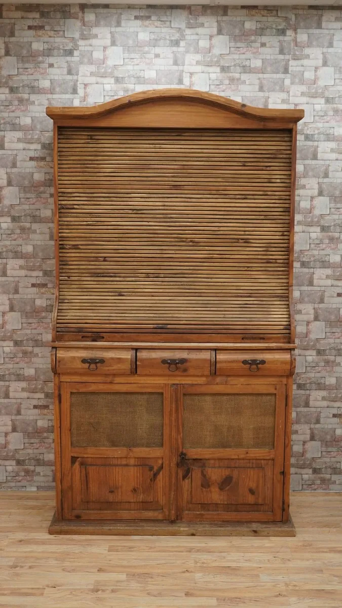 Mexican Rustic Pine Cantina Bar Cabinet - Image 1