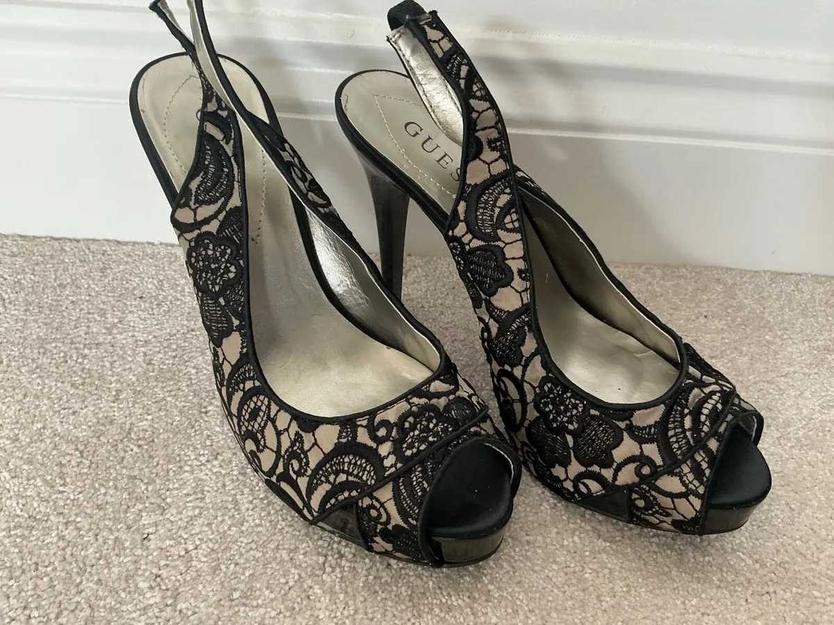 Guess open toe sling back high heal shoe - Image 1