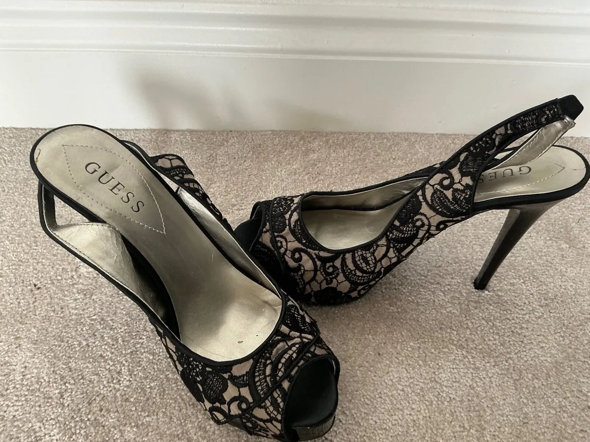 Guess open toe sling back high heal shoe - Image 2