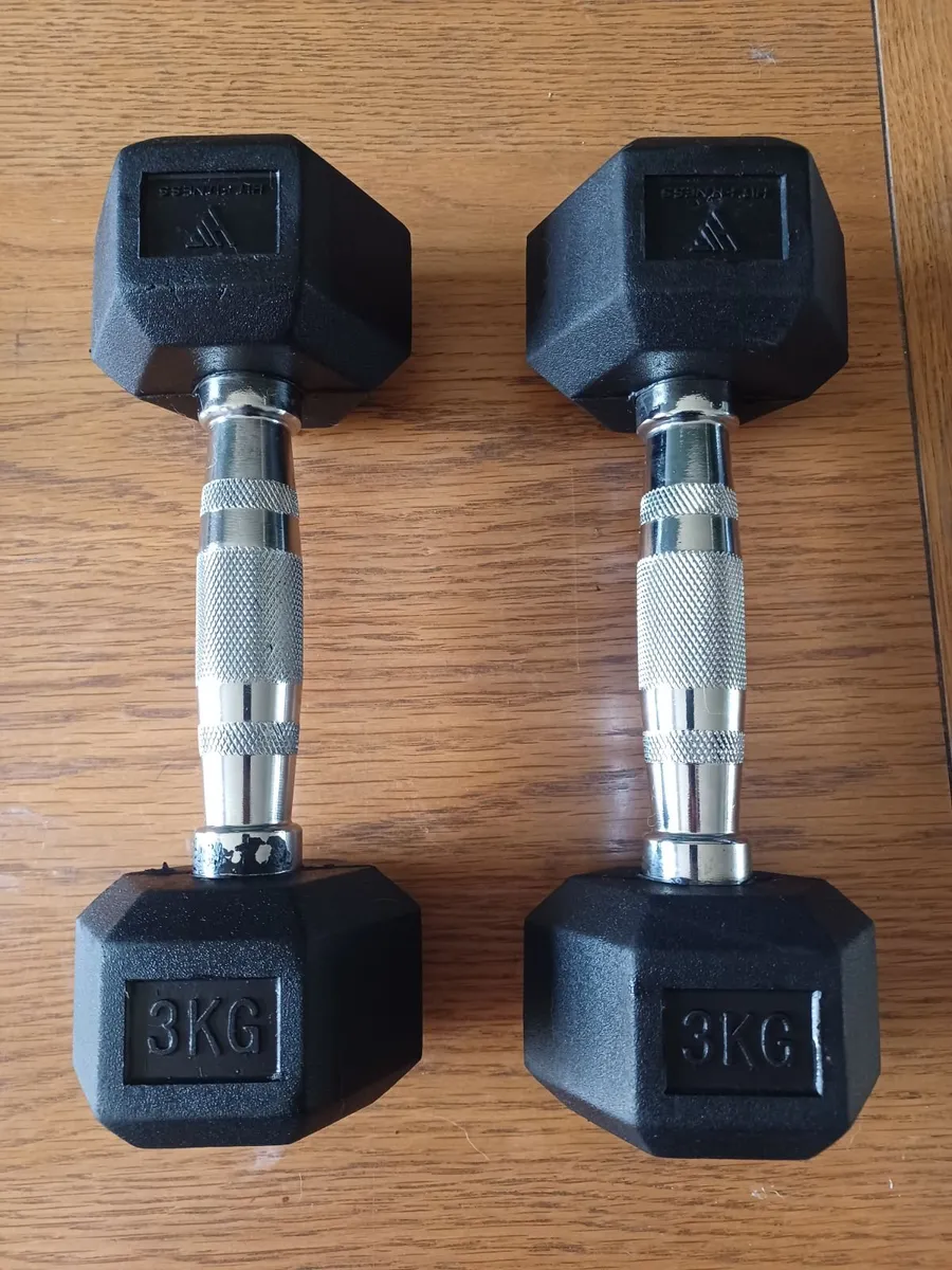 Hex Dumbbells 2kg & 3kg - Image 3