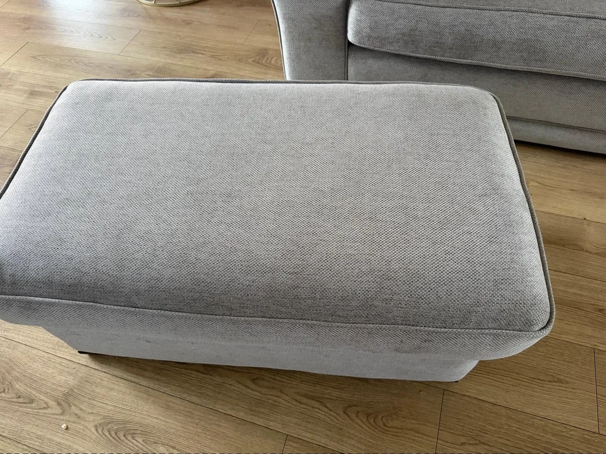 Sofa armchair and footstool - Image 4