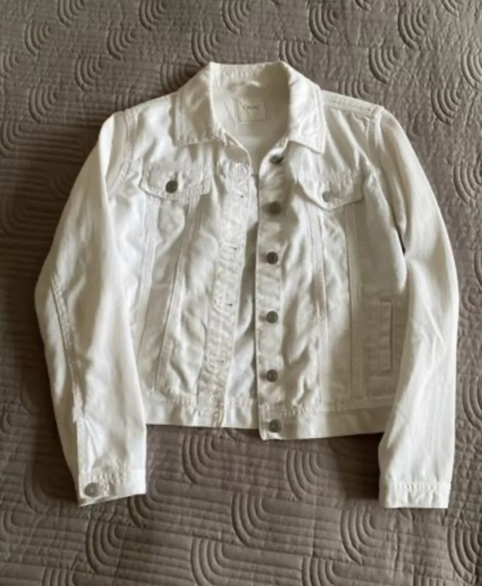 Next - White Denim Jacket - Age 13years - Image 1