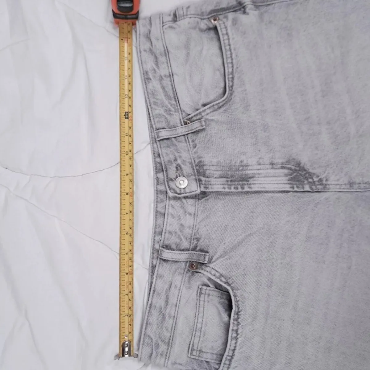 Zara Grey Straight Leg Denim Jeans 16UK/44EU - Image 2
