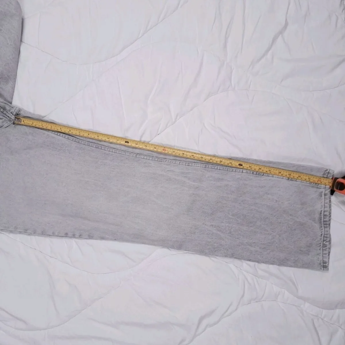 Zara Grey Straight Leg Denim Jeans 16UK/44EU - Image 3