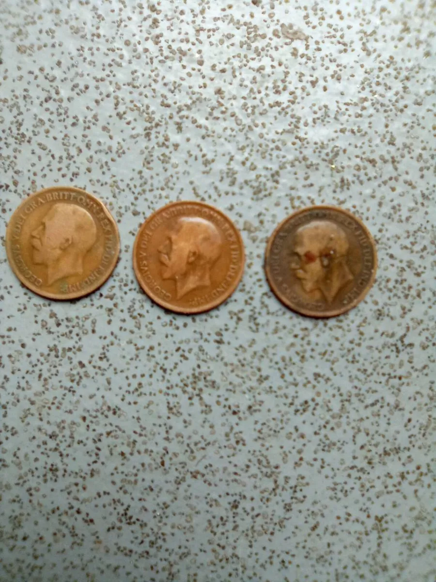3. OLD.  ENGLISH.  PENNIES - Image 1