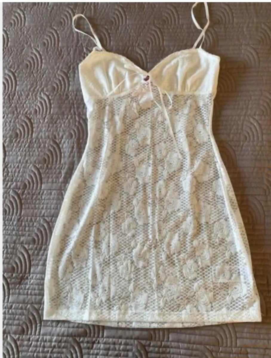 BNWT Edikted Ayala Lace Sheer Minidress - Image 1