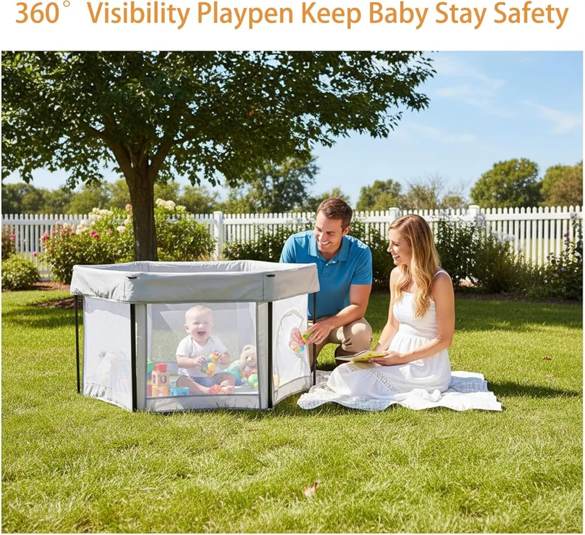 Baby Playpen Foldable for and Toddlers with - Image 2