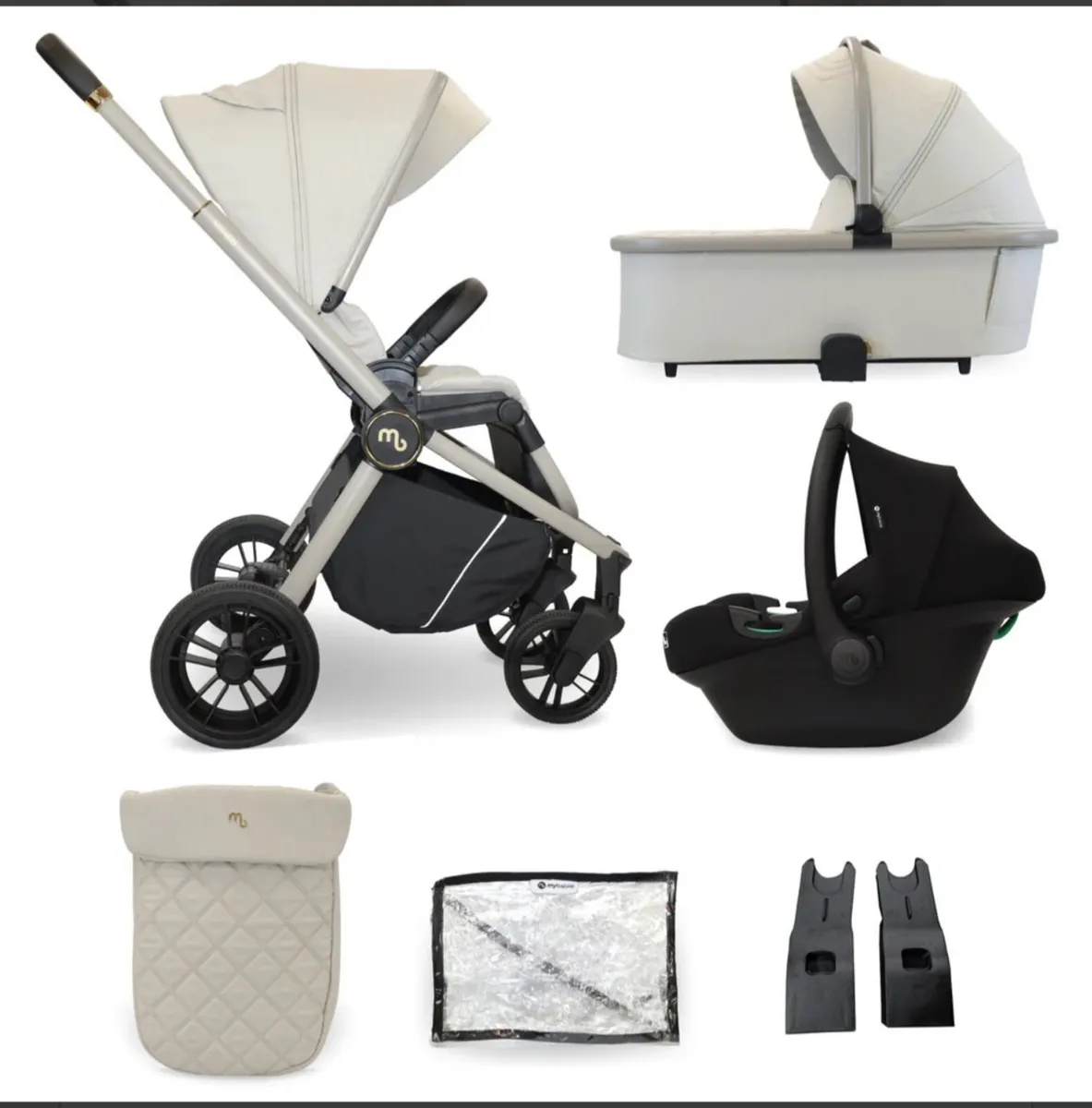 Baby pram and bag - Image 1