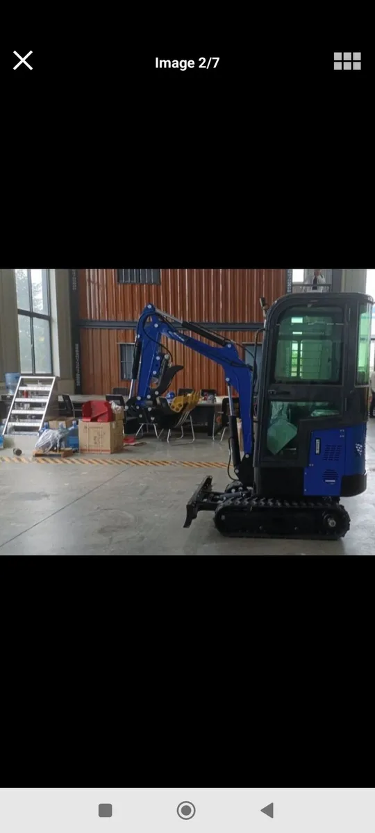 Mini digger with attachments under 50 hours - Image 1