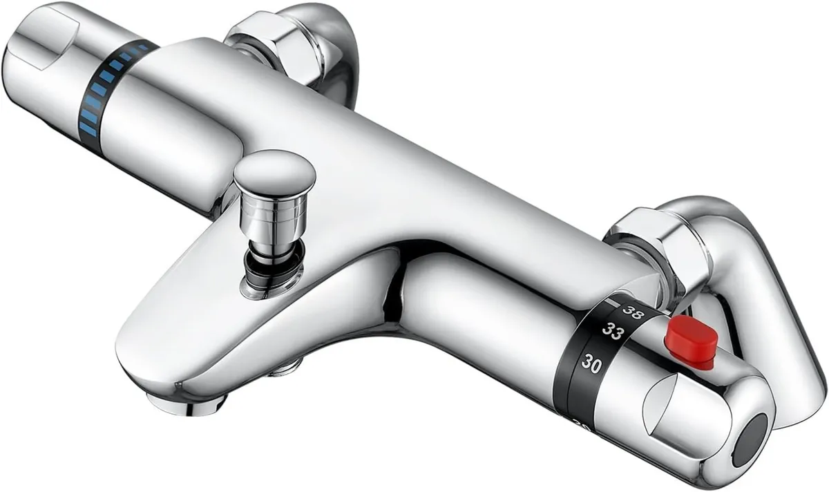 Thermostatic Bath Shower Mixer Tap Deck Mounted - Image 1