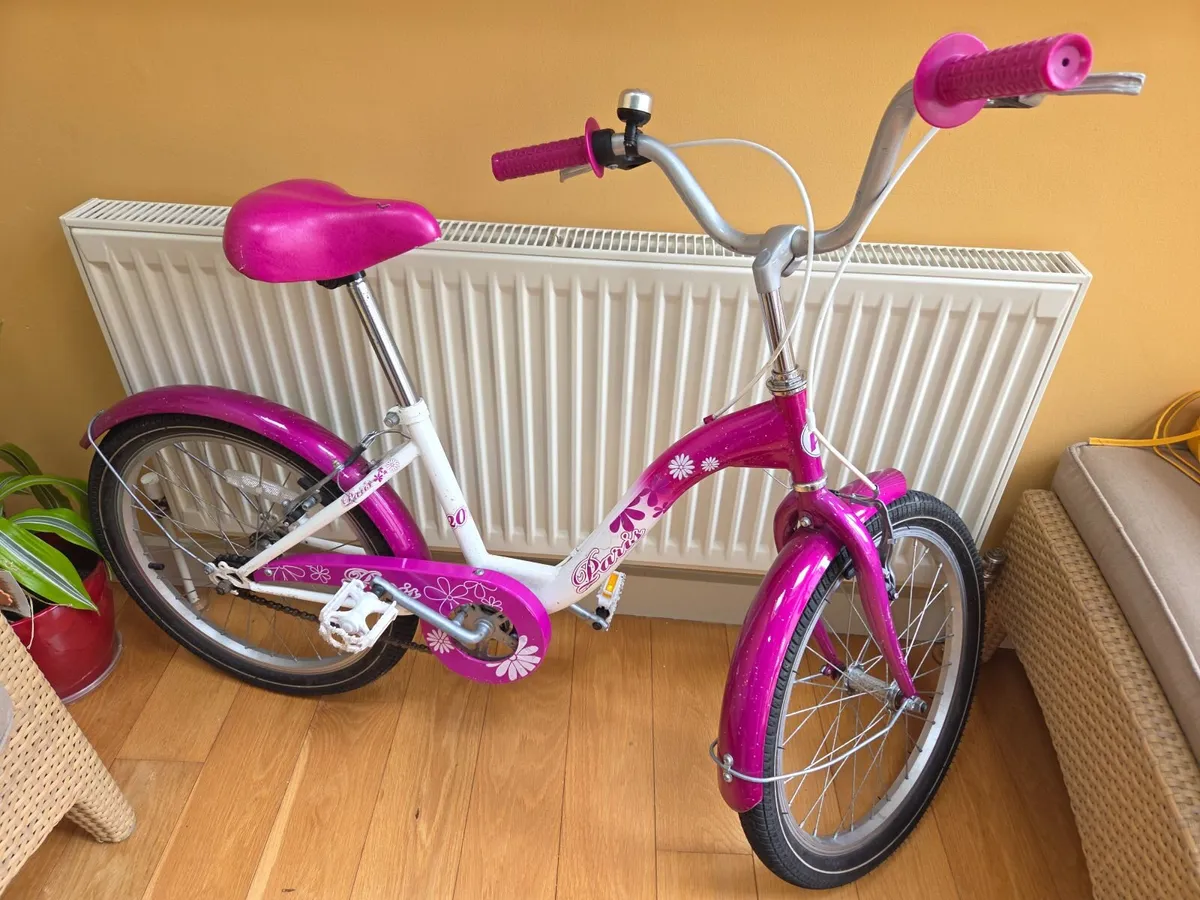 Girls 20” Bike + Helmet (Micro) – Pink Paris Style - Image 4