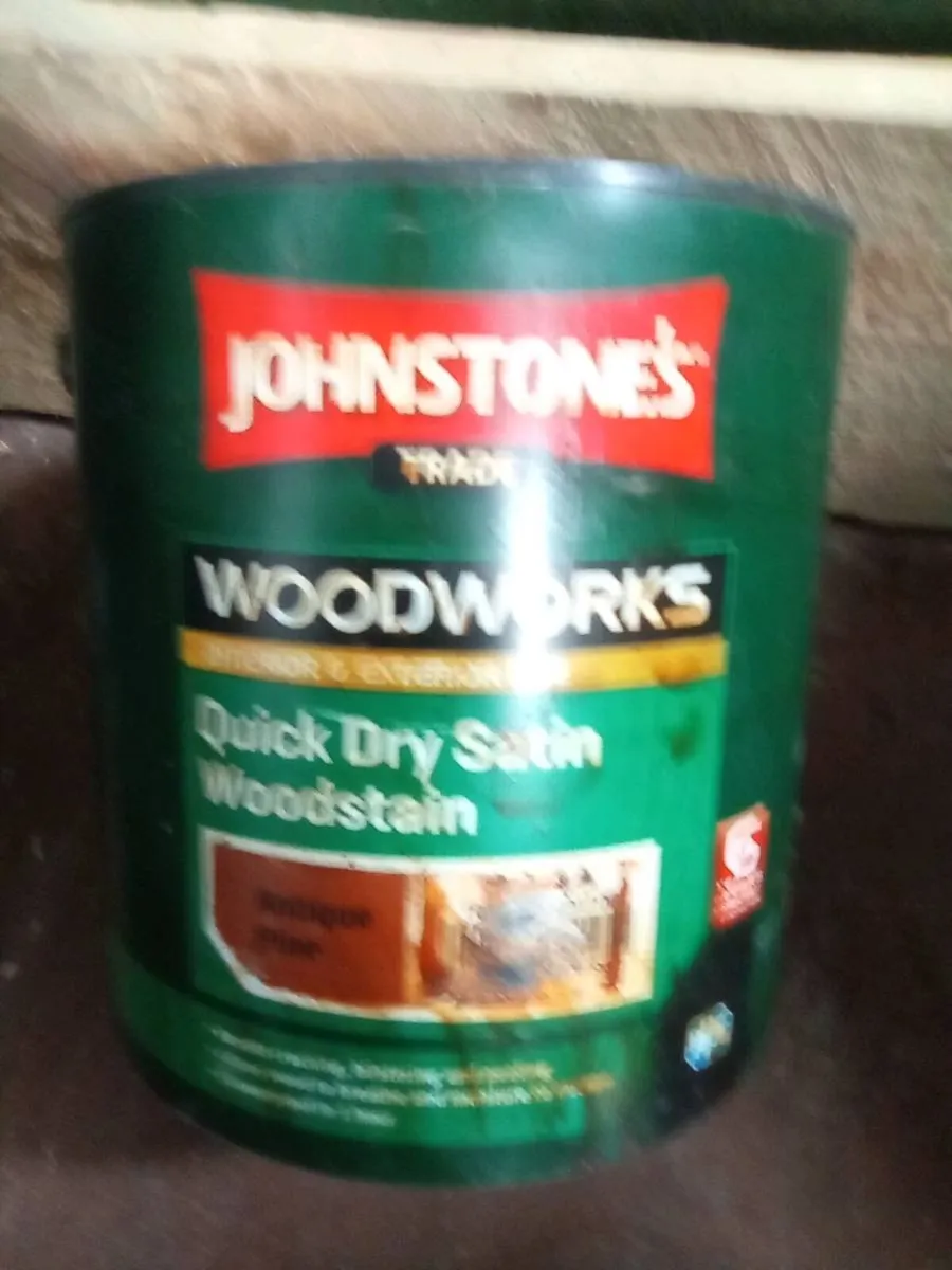 1. LITRE.  QUICK. DRY. WOODSTAIN. - Image 1